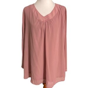 Miusey Chic Mauve Women's Tunic Top